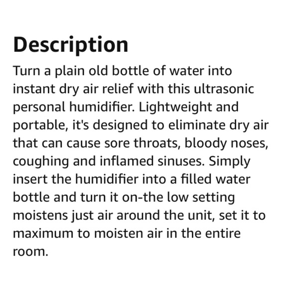 Personal Humidifier - Picture 4 of 8